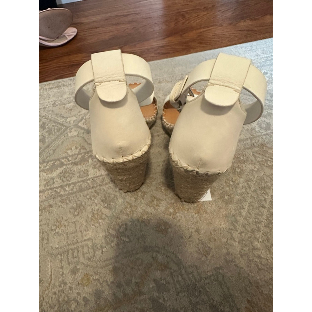 Women's Dolce Vita Cream Beige Espadrille Wedge Sandals Size 10 - Picture 7 of 10